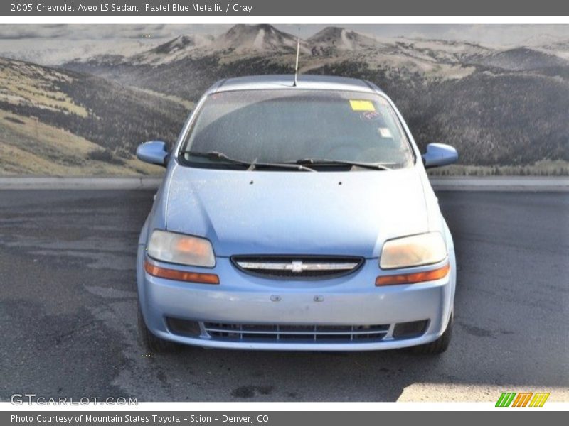 Pastel Blue Metallic / Gray 2005 Chevrolet Aveo LS Sedan