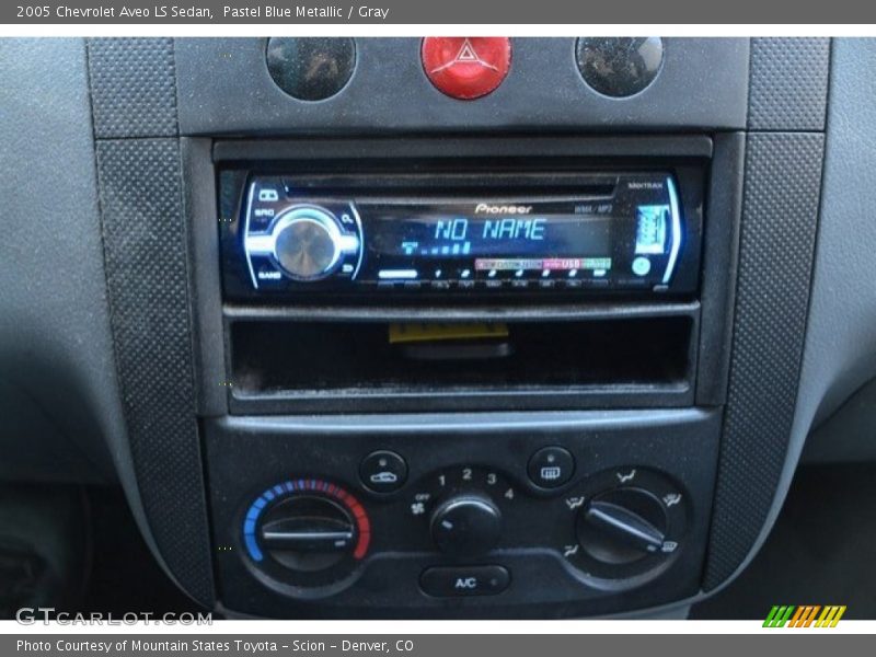 Pastel Blue Metallic / Gray 2005 Chevrolet Aveo LS Sedan