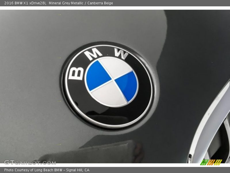 Mineral Grey Metallic / Canberra Beige 2016 BMW X1 xDrive28i