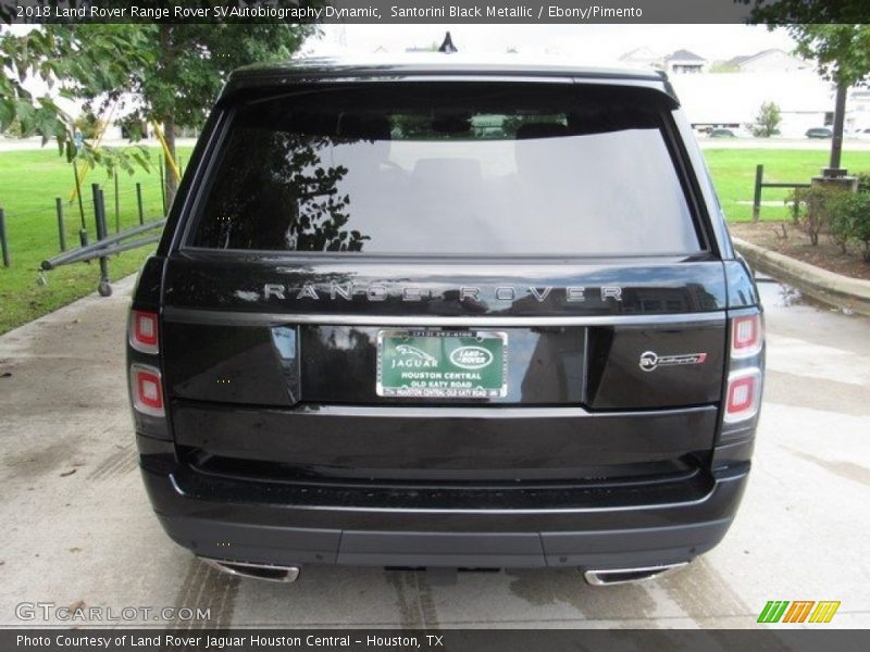 Santorini Black Metallic / Ebony/Pimento 2018 Land Rover Range Rover SVAutobiography Dynamic