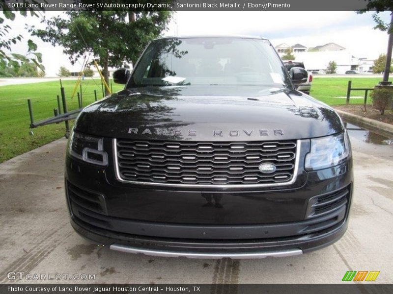 Santorini Black Metallic / Ebony/Pimento 2018 Land Rover Range Rover SVAutobiography Dynamic