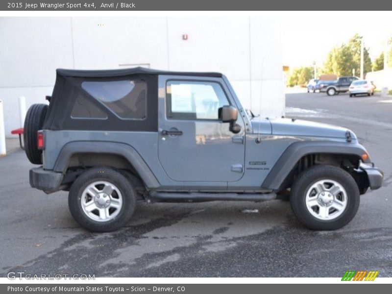 Anvil / Black 2015 Jeep Wrangler Sport 4x4