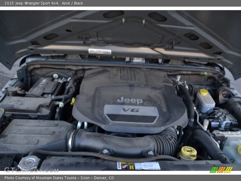 Anvil / Black 2015 Jeep Wrangler Sport 4x4
