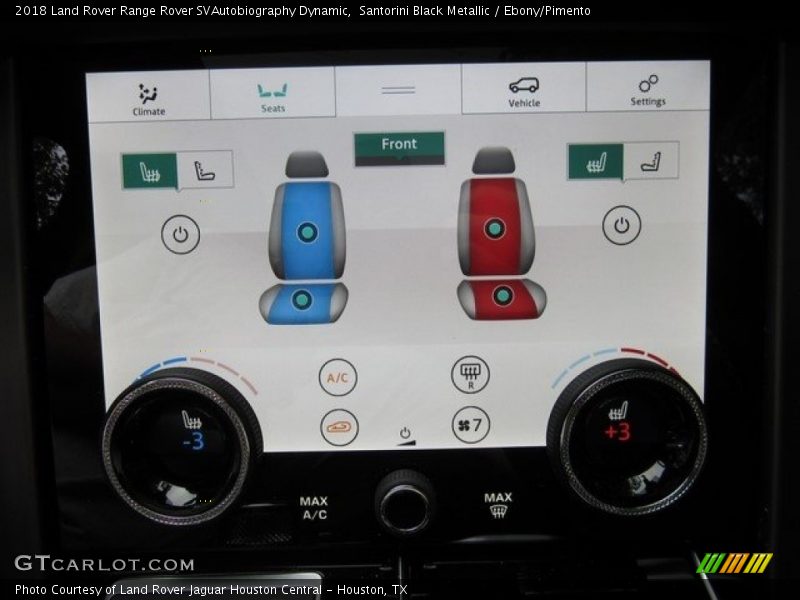 Controls of 2018 Range Rover SVAutobiography Dynamic