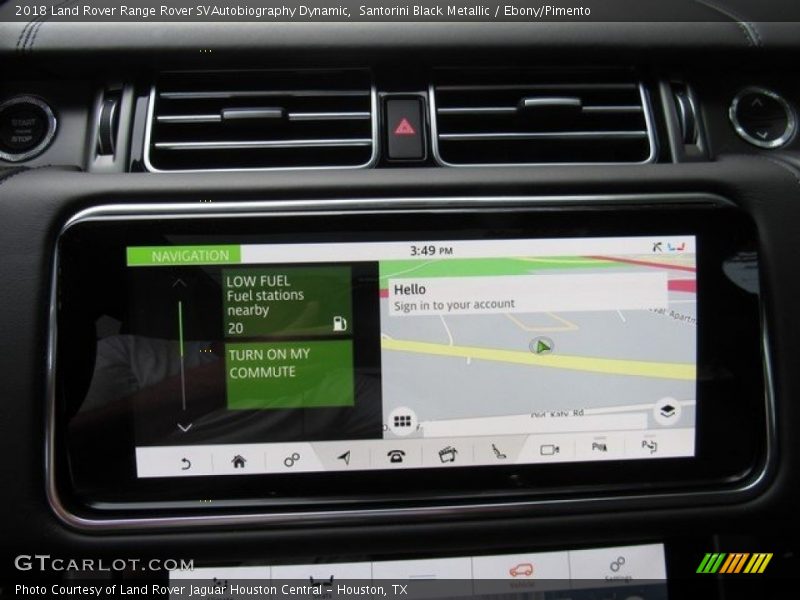 Navigation of 2018 Range Rover SVAutobiography Dynamic