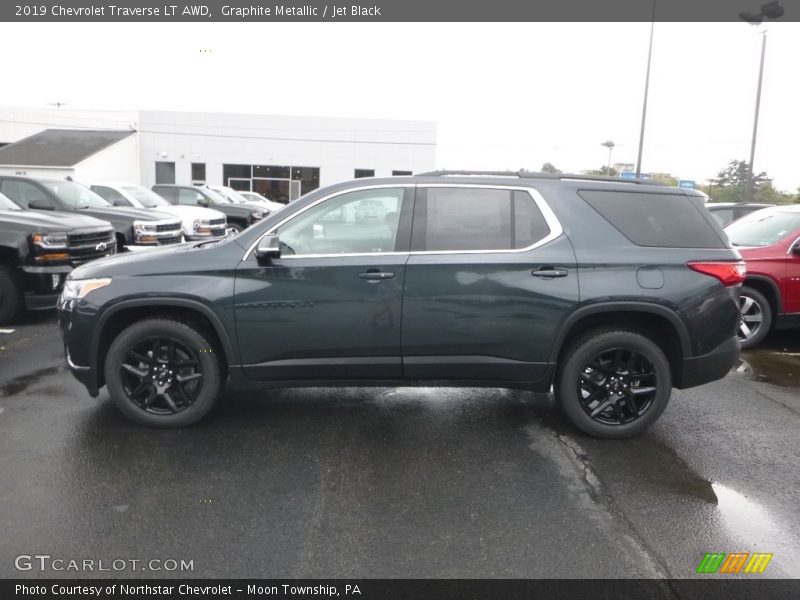 Graphite Metallic / Jet Black 2019 Chevrolet Traverse LT AWD