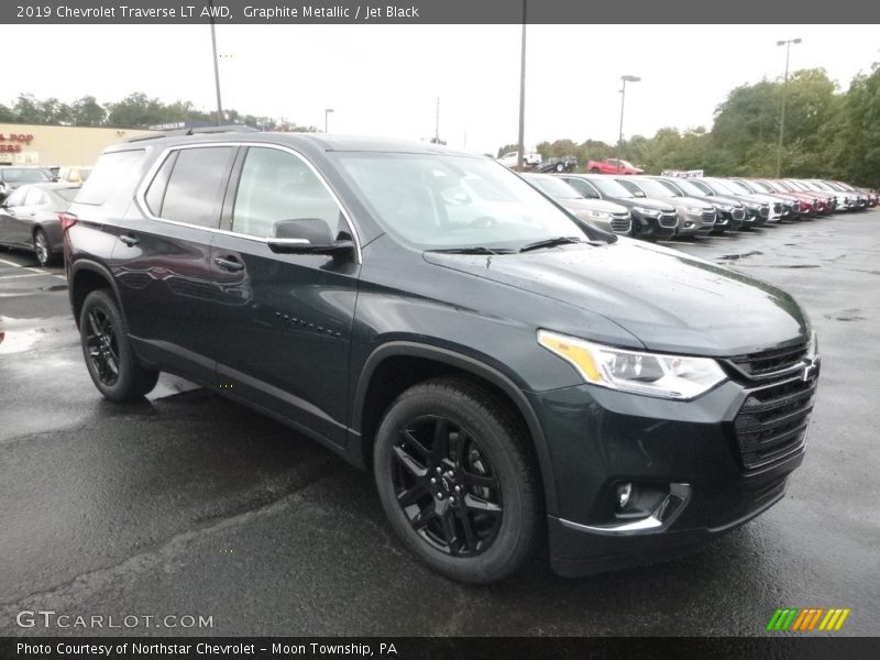 Graphite Metallic / Jet Black 2019 Chevrolet Traverse LT AWD