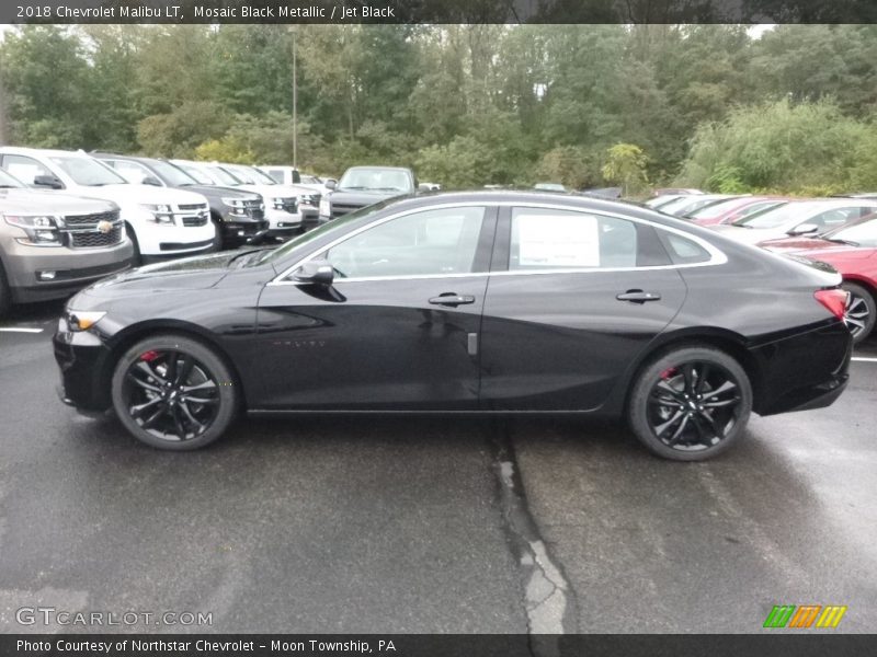 Mosaic Black Metallic / Jet Black 2018 Chevrolet Malibu LT