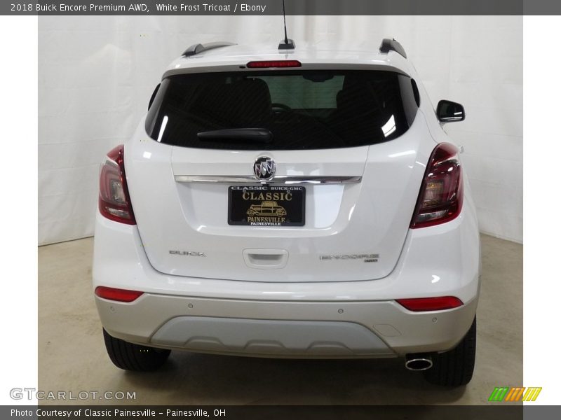 White Frost Tricoat / Ebony 2018 Buick Encore Premium AWD