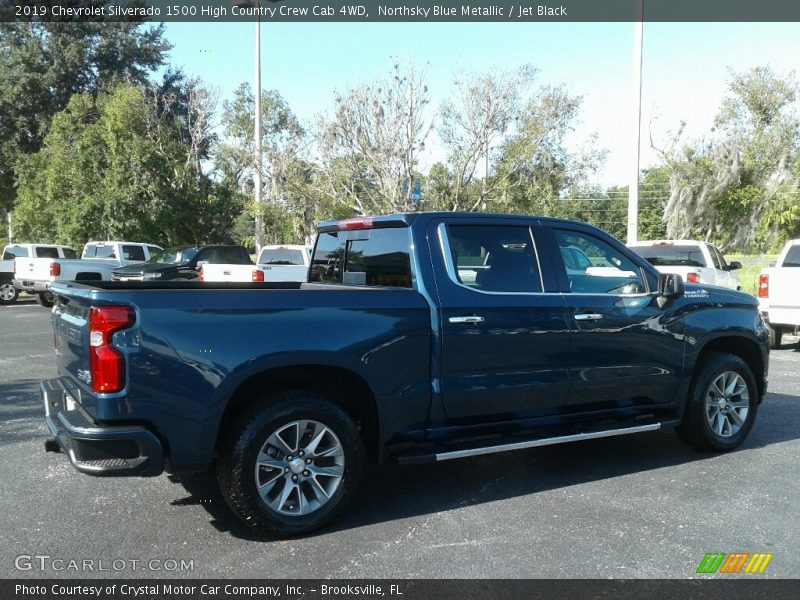 Northsky Blue Metallic / Jet Black 2019 Chevrolet Silverado 1500 High Country Crew Cab 4WD