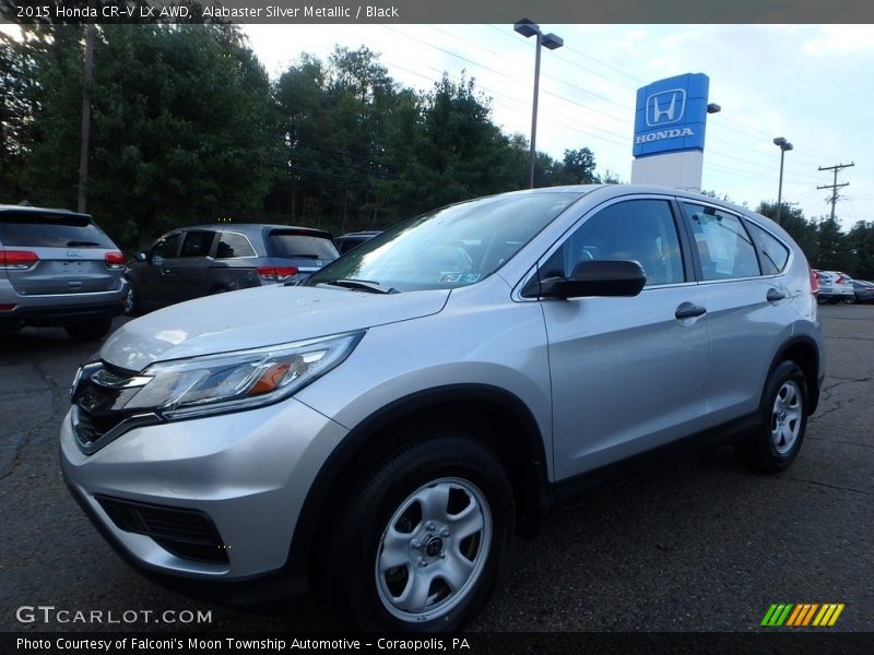 Alabaster Silver Metallic / Black 2015 Honda CR-V LX AWD