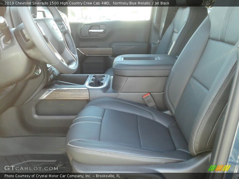 Northsky Blue Metallic / Jet Black 2019 Chevrolet Silverado 1500 High Country Crew Cab 4WD