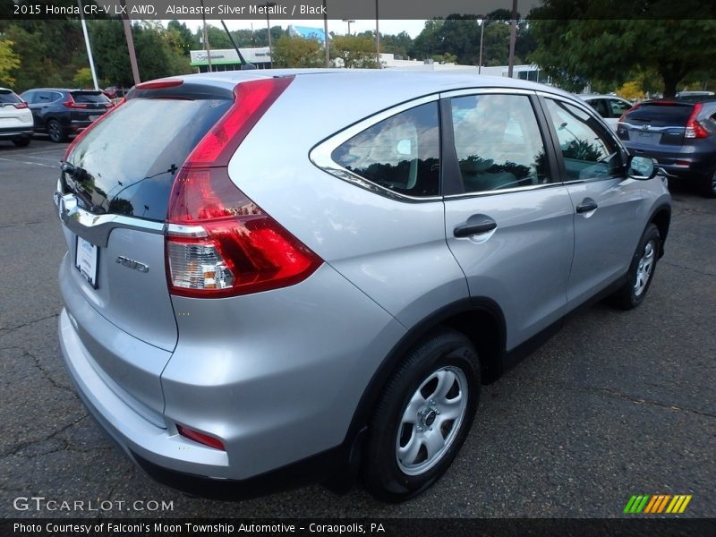Alabaster Silver Metallic / Black 2015 Honda CR-V LX AWD