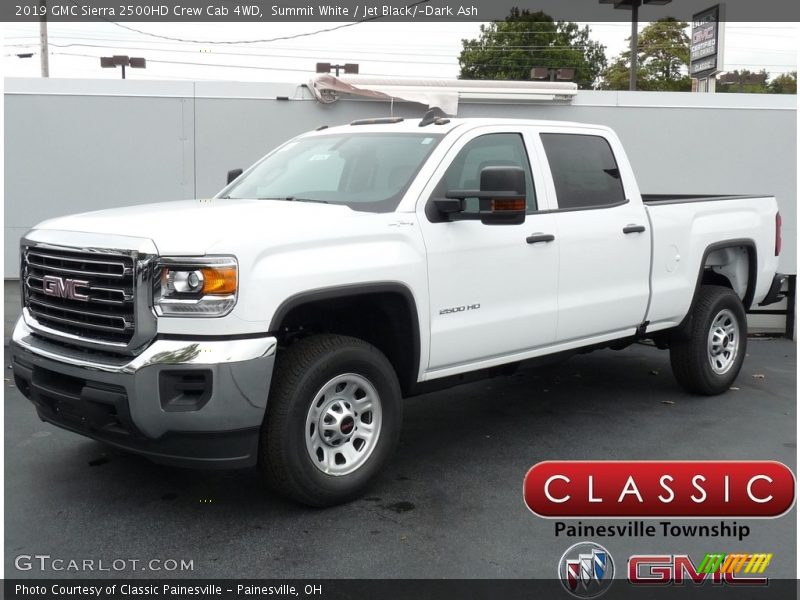Summit White / Jet Black/­Dark Ash 2019 GMC Sierra 2500HD Crew Cab 4WD