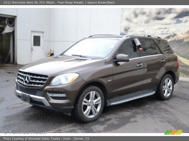 Pearl Beige Metallic / Auburn Brown/Black 2012 Mercedes-Benz ML 350 4Matic