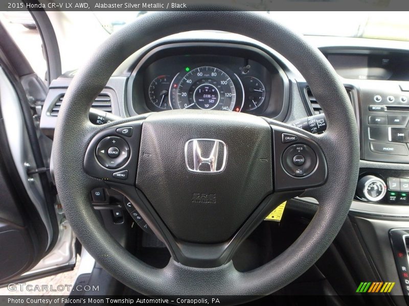 Alabaster Silver Metallic / Black 2015 Honda CR-V LX AWD