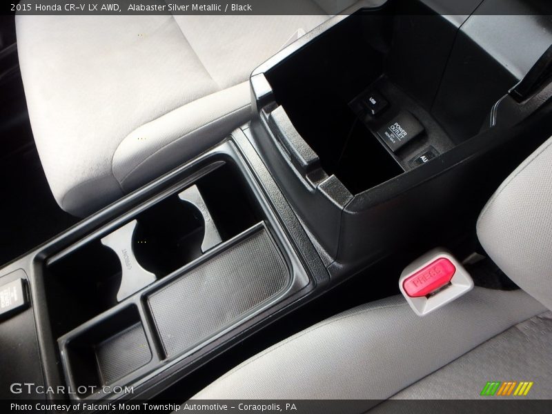 Alabaster Silver Metallic / Black 2015 Honda CR-V LX AWD
