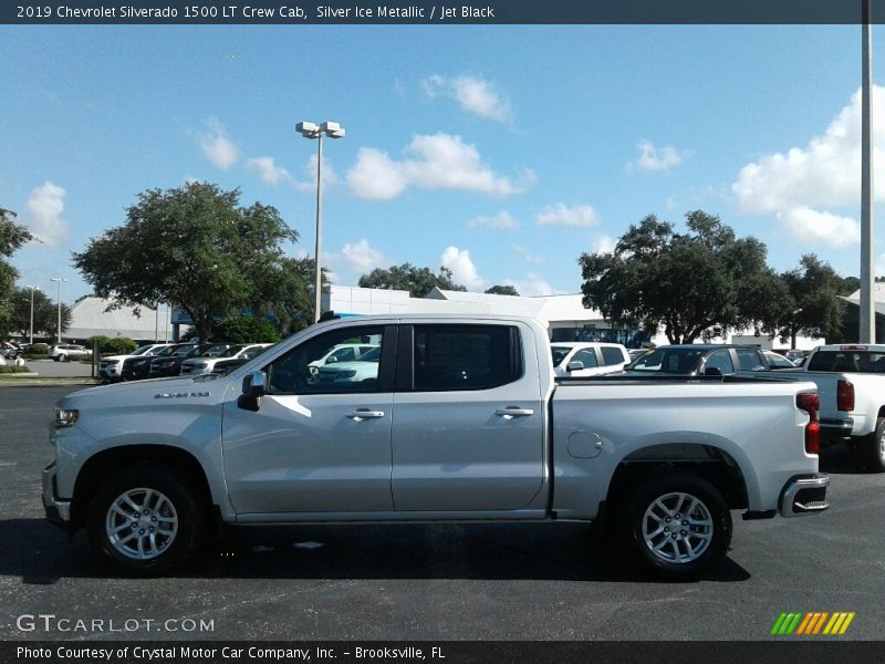 Silver Ice Metallic / Jet Black 2019 Chevrolet Silverado 1500 LT Crew Cab