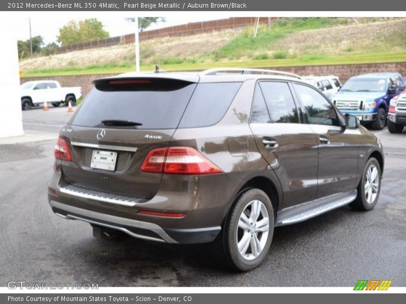 Pearl Beige Metallic / Auburn Brown/Black 2012 Mercedes-Benz ML 350 4Matic