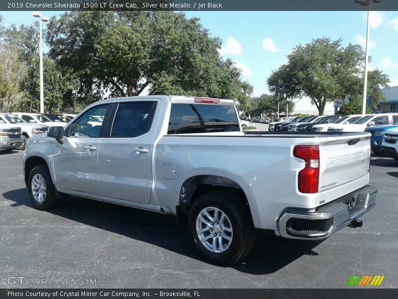 Silver Ice Metallic / Jet Black 2019 Chevrolet Silverado 1500 LT Crew Cab