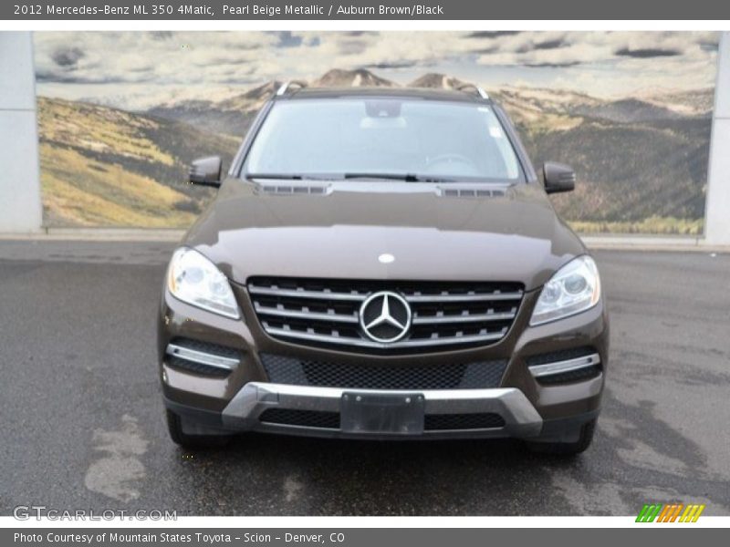 Pearl Beige Metallic / Auburn Brown/Black 2012 Mercedes-Benz ML 350 4Matic