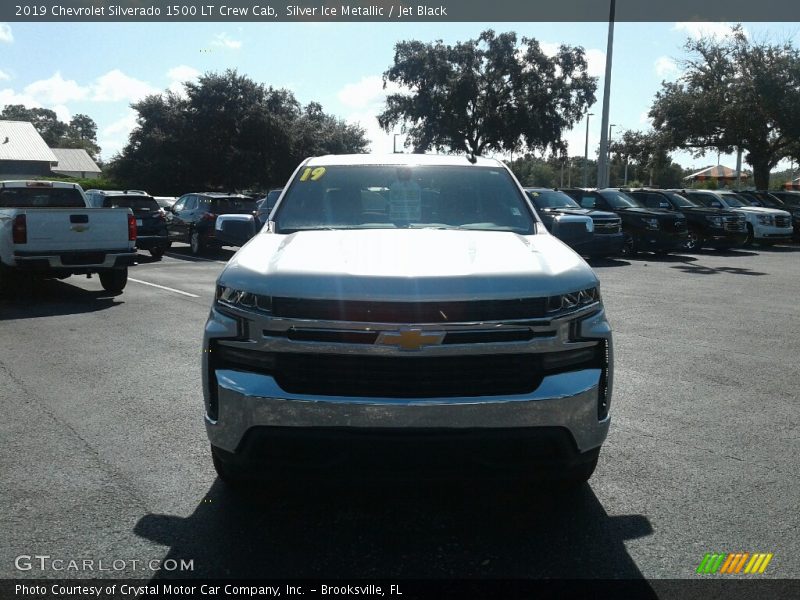 Silver Ice Metallic / Jet Black 2019 Chevrolet Silverado 1500 LT Crew Cab