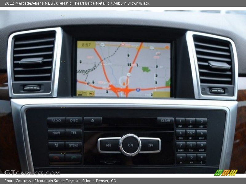 Pearl Beige Metallic / Auburn Brown/Black 2012 Mercedes-Benz ML 350 4Matic