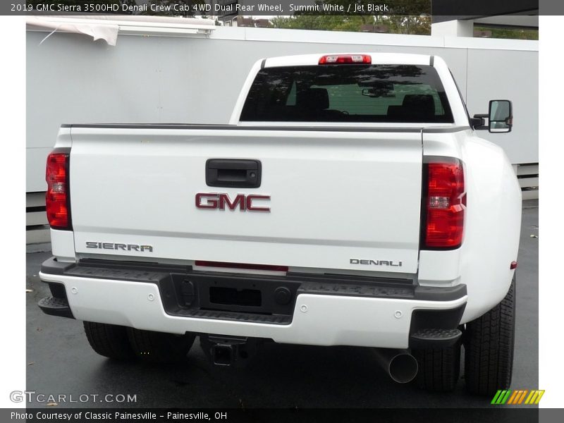 Summit White / Jet Black 2019 GMC Sierra 3500HD Denali Crew Cab 4WD Dual Rear Wheel