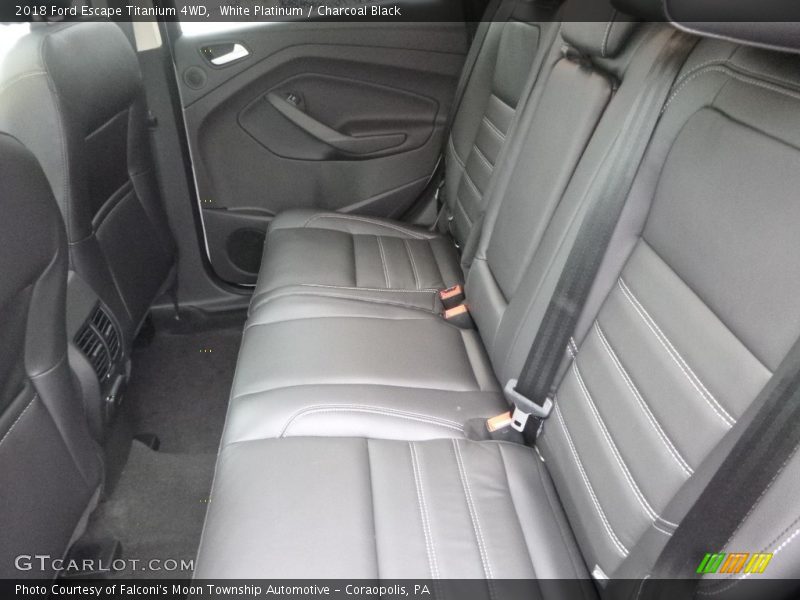 White Platinum / Charcoal Black 2018 Ford Escape Titanium 4WD