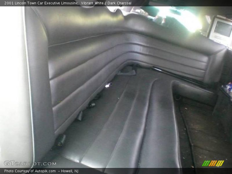 Vibrant White / Dark Charcoal 2001 Lincoln Town Car Executive Limousine
