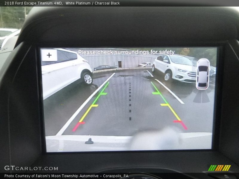 White Platinum / Charcoal Black 2018 Ford Escape Titanium 4WD