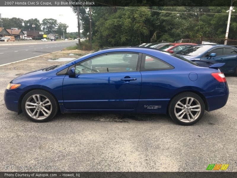 Fiji Blue Metallic / Black 2007 Honda Civic Si Coupe