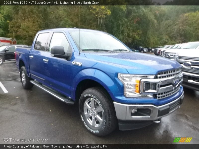 Lightning Blue / Earth Gray 2018 Ford F150 XLT SuperCrew 4x4