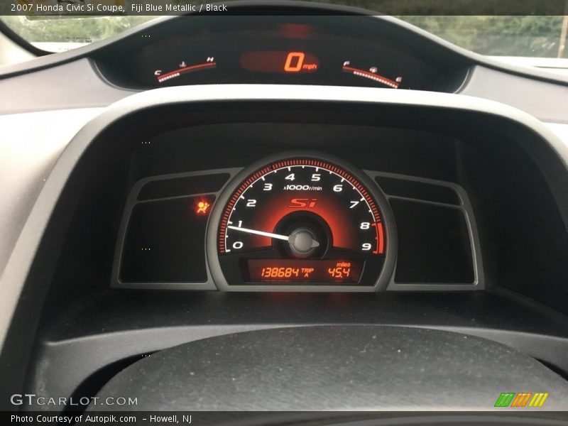 Fiji Blue Metallic / Black 2007 Honda Civic Si Coupe