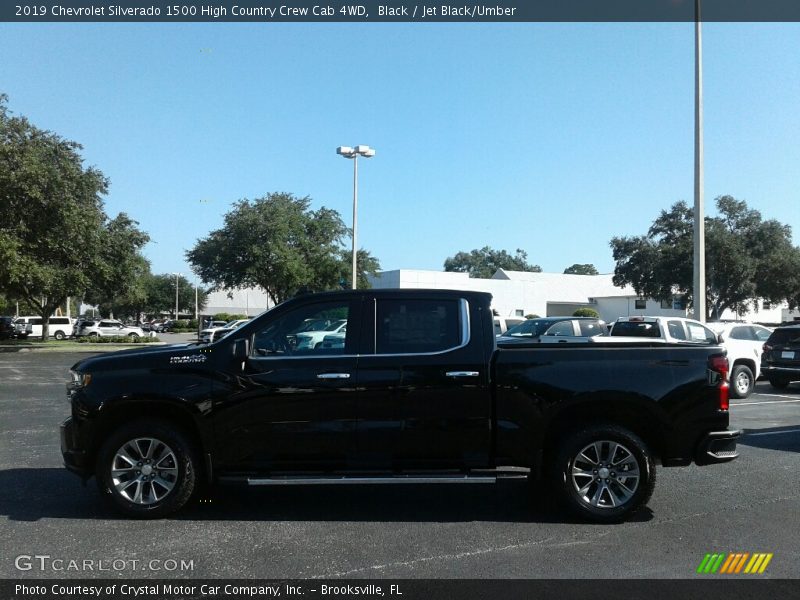 Black / Jet Black/Umber 2019 Chevrolet Silverado 1500 High Country Crew Cab 4WD