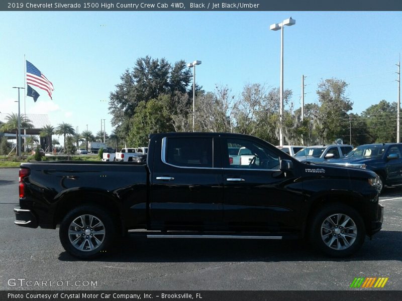 Black / Jet Black/Umber 2019 Chevrolet Silverado 1500 High Country Crew Cab 4WD