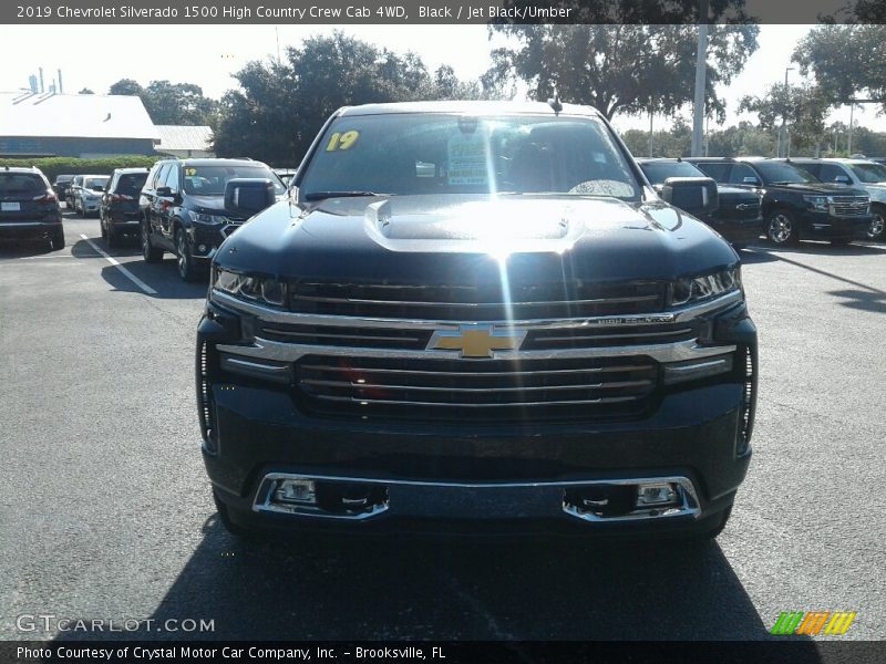 Black / Jet Black/Umber 2019 Chevrolet Silverado 1500 High Country Crew Cab 4WD