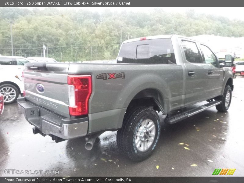 Silver Spruce / Camel 2019 Ford F250 Super Duty XLT Crew Cab 4x4
