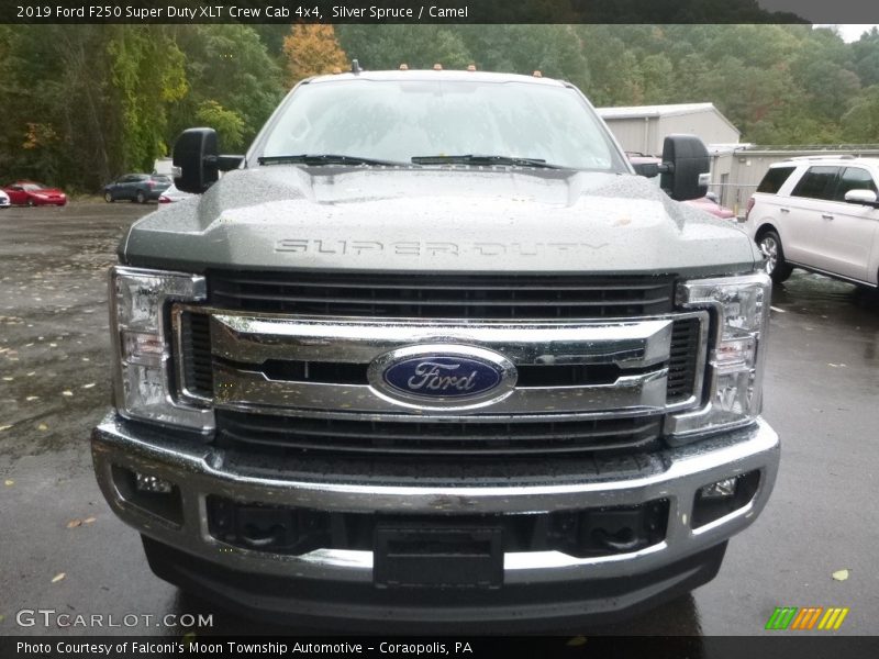 Silver Spruce / Camel 2019 Ford F250 Super Duty XLT Crew Cab 4x4