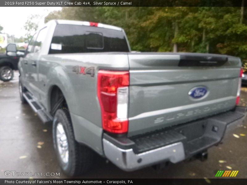 Silver Spruce / Camel 2019 Ford F250 Super Duty XLT Crew Cab 4x4