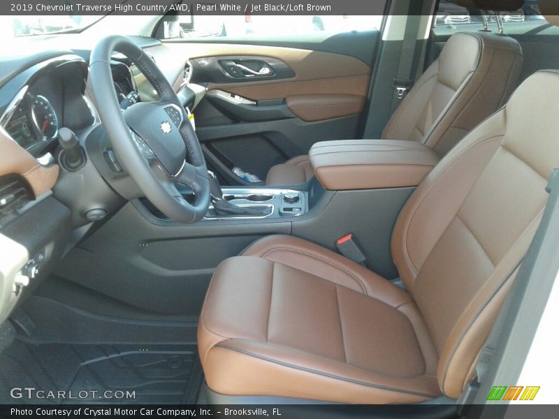 Front Seat of 2019 Traverse High Country AWD