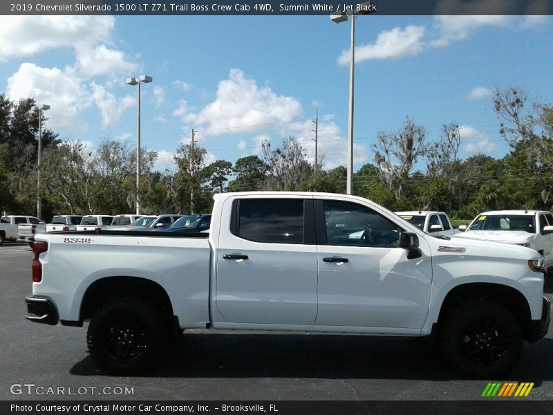 Summit White / Jet Black 2019 Chevrolet Silverado 1500 LT Z71 Trail Boss Crew Cab 4WD