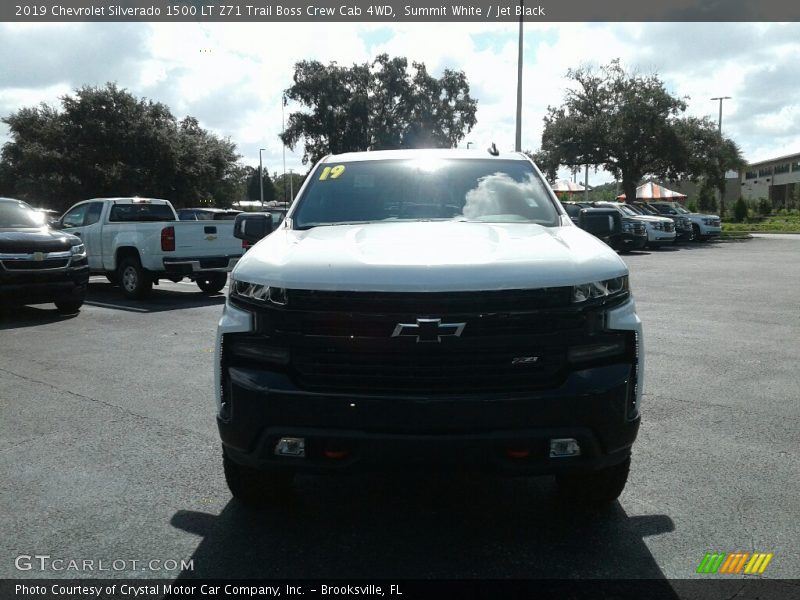 Summit White / Jet Black 2019 Chevrolet Silverado 1500 LT Z71 Trail Boss Crew Cab 4WD