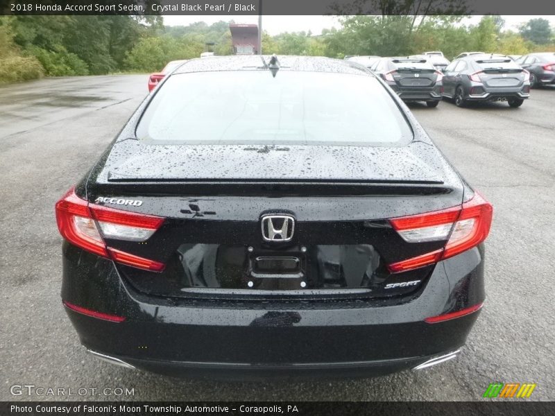 Crystal Black Pearl / Black 2018 Honda Accord Sport Sedan