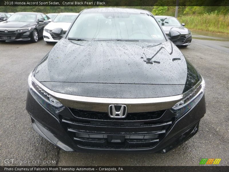 Crystal Black Pearl / Black 2018 Honda Accord Sport Sedan