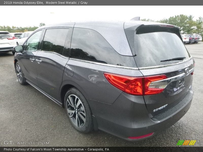 Modern Steel Metallic / Gray 2019 Honda Odyssey Elite