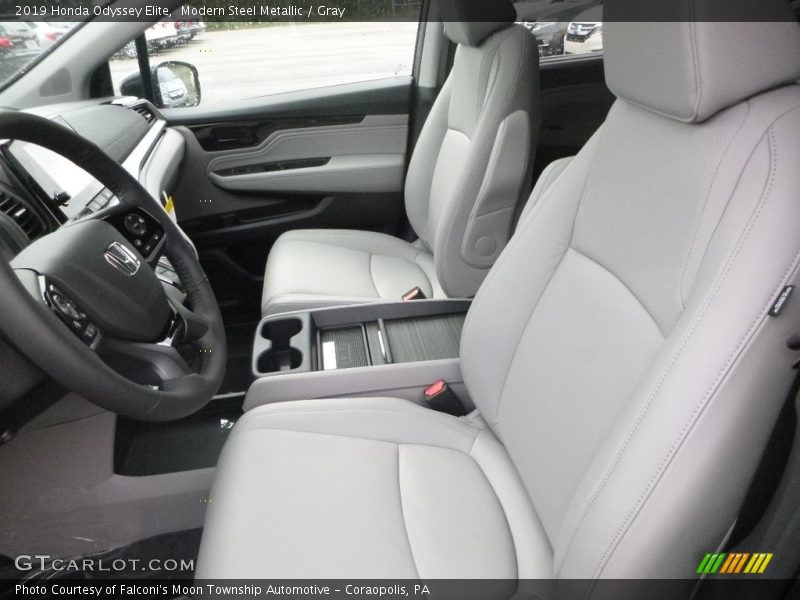 Modern Steel Metallic / Gray 2019 Honda Odyssey Elite