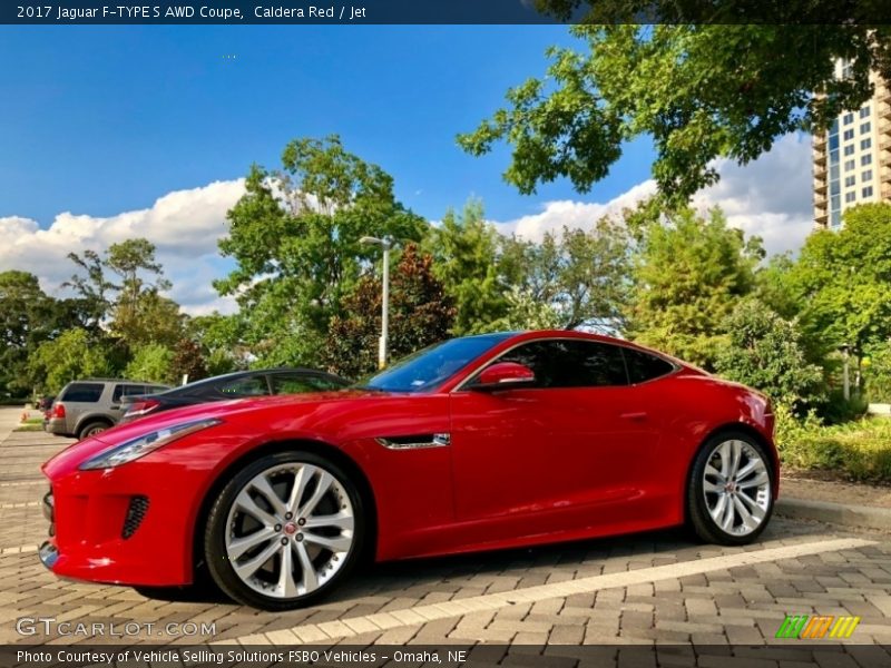 Caldera Red / Jet 2017 Jaguar F-TYPE S AWD Coupe