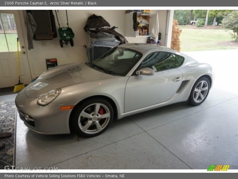 Arctic Silver Metallic / Black 2006 Porsche Cayman S