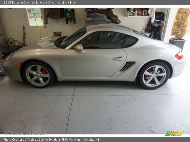 Arctic Silver Metallic / Black 2006 Porsche Cayman S